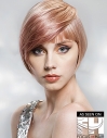 Coppery Bob with Arched Undercut Fringe