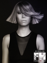 Swept Blunt Bob Hairstyle