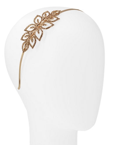 L. EricksonSquare Rhinestone Flower Headband 